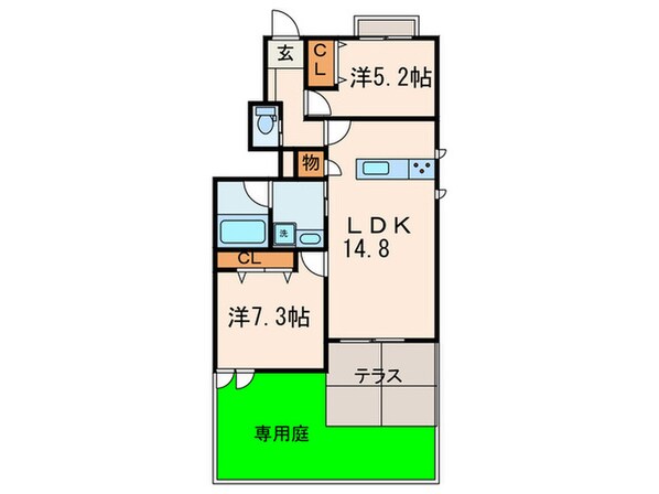 シーズンステージ本山の物件間取画像